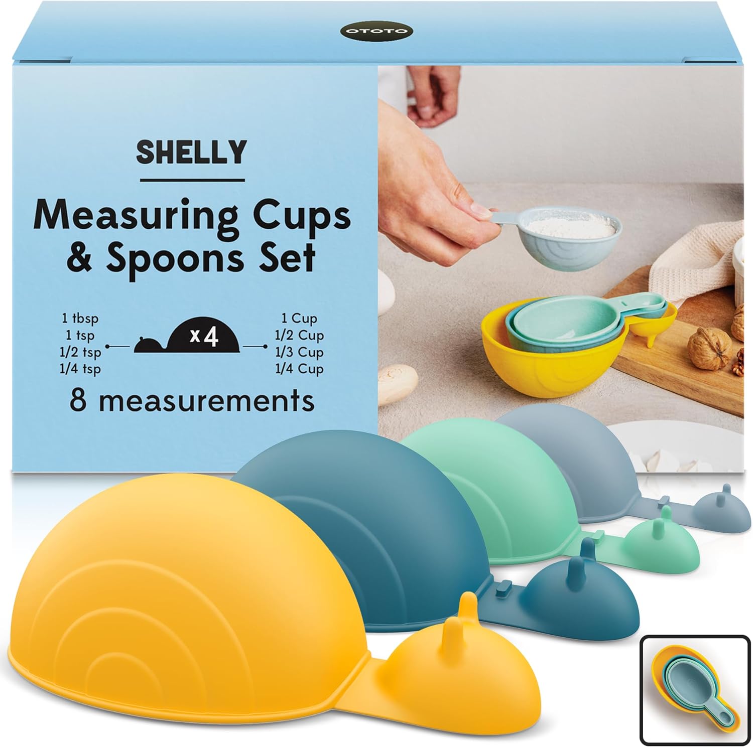 Measuring Spoons, Egg Separator, Measuring Spoon Set For Baking -4 Pcs Measuring Spoons, Egg Separator, Measuring Spoon Set For Baking -4 Pcs